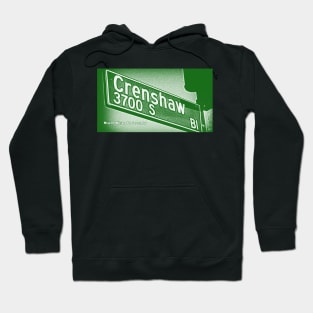 Crenshaw Boulevard (Green), Los Angeles, California by Mistah Wilson Hoodie